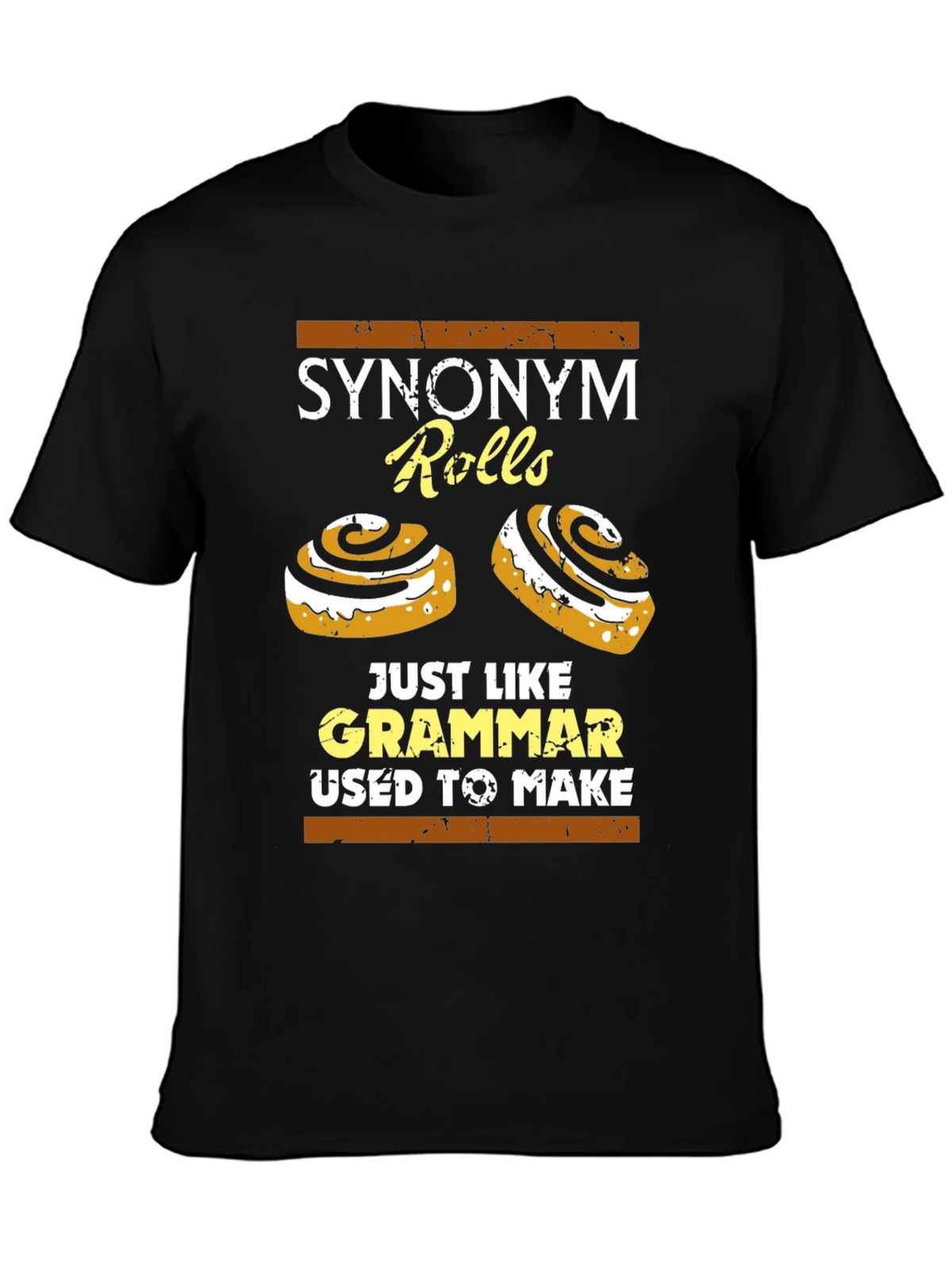 Synonym Rolls T-Shirt: Grammar Joke Tee product image 3