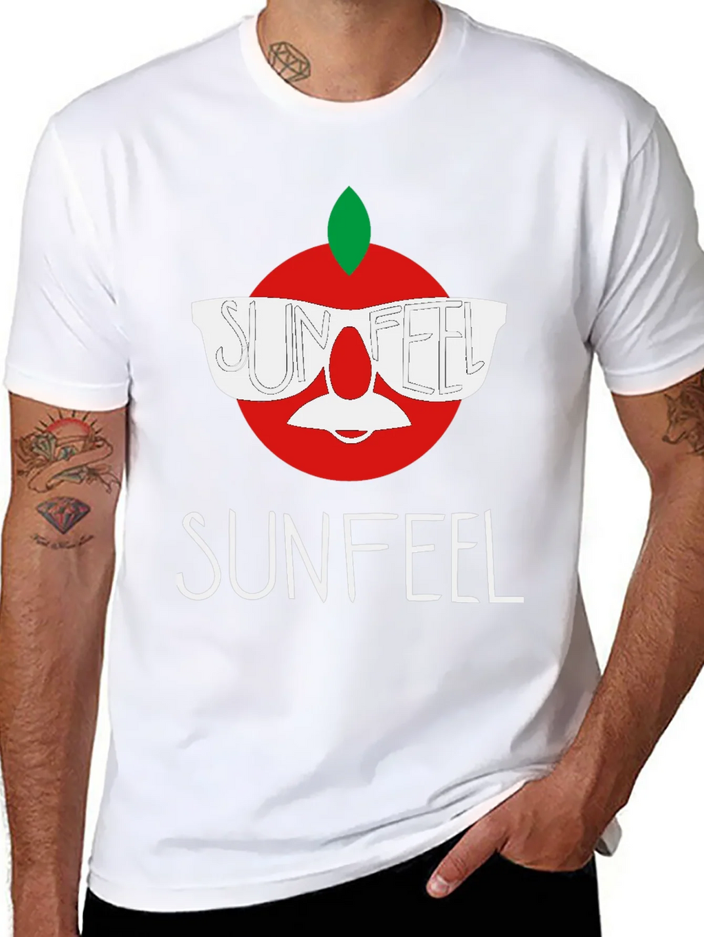 Sunfeel T-Shirt - Funny Apple Design product image 7