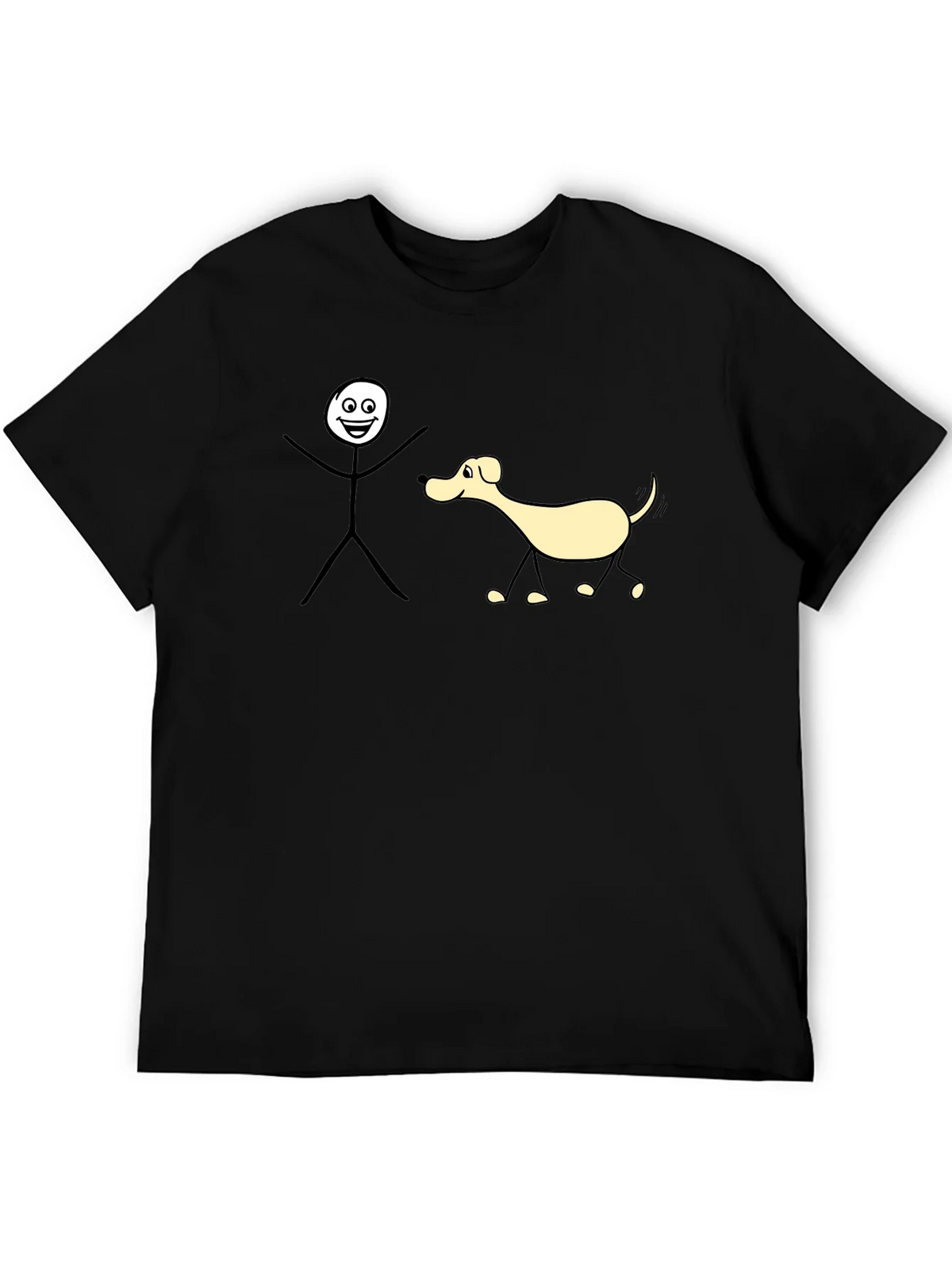 Funny Stick Figure Dog Walk T-Shirt product image 5