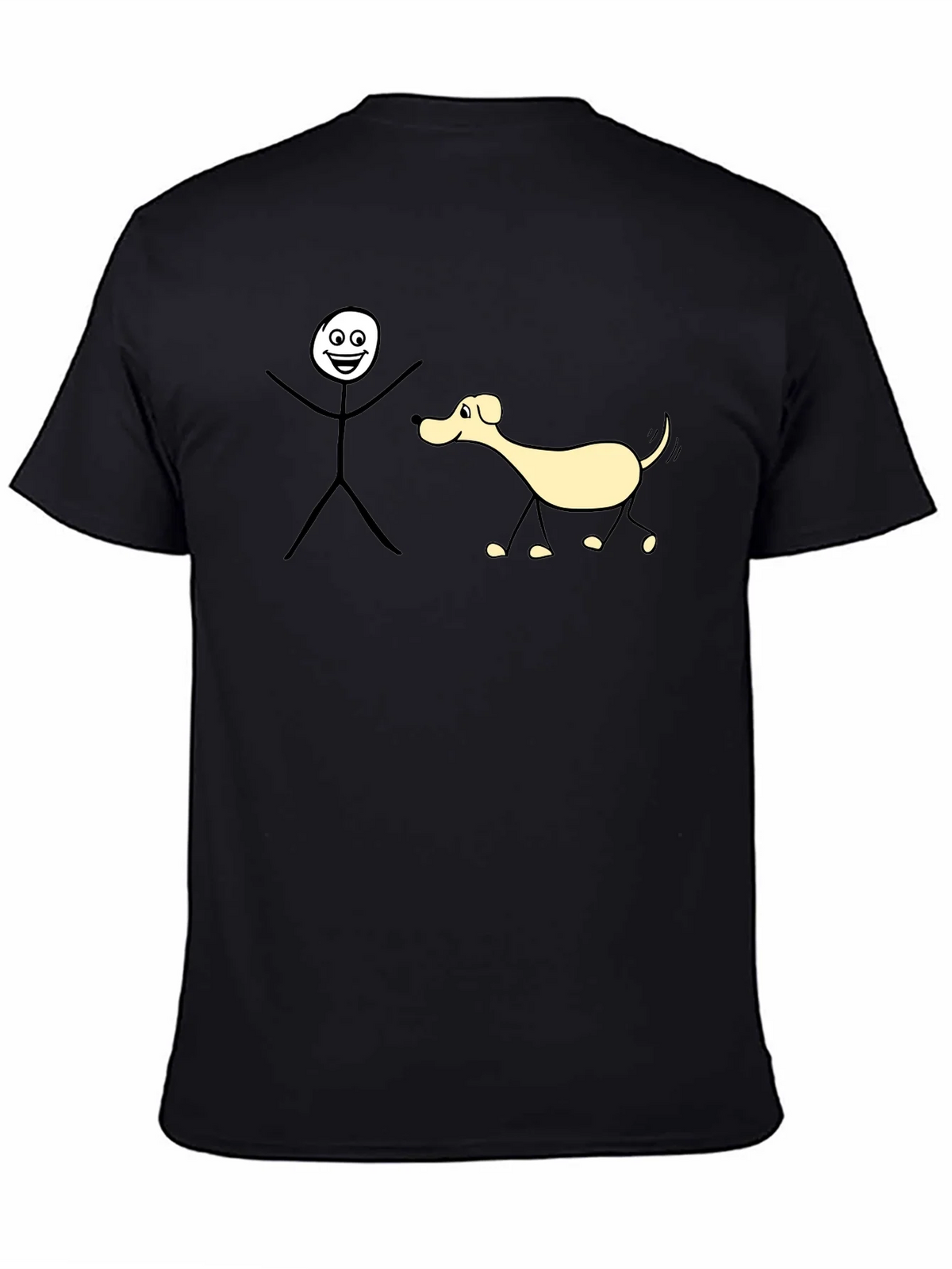 Funny Stick Figure Dog Walk T-Shirt product image 4