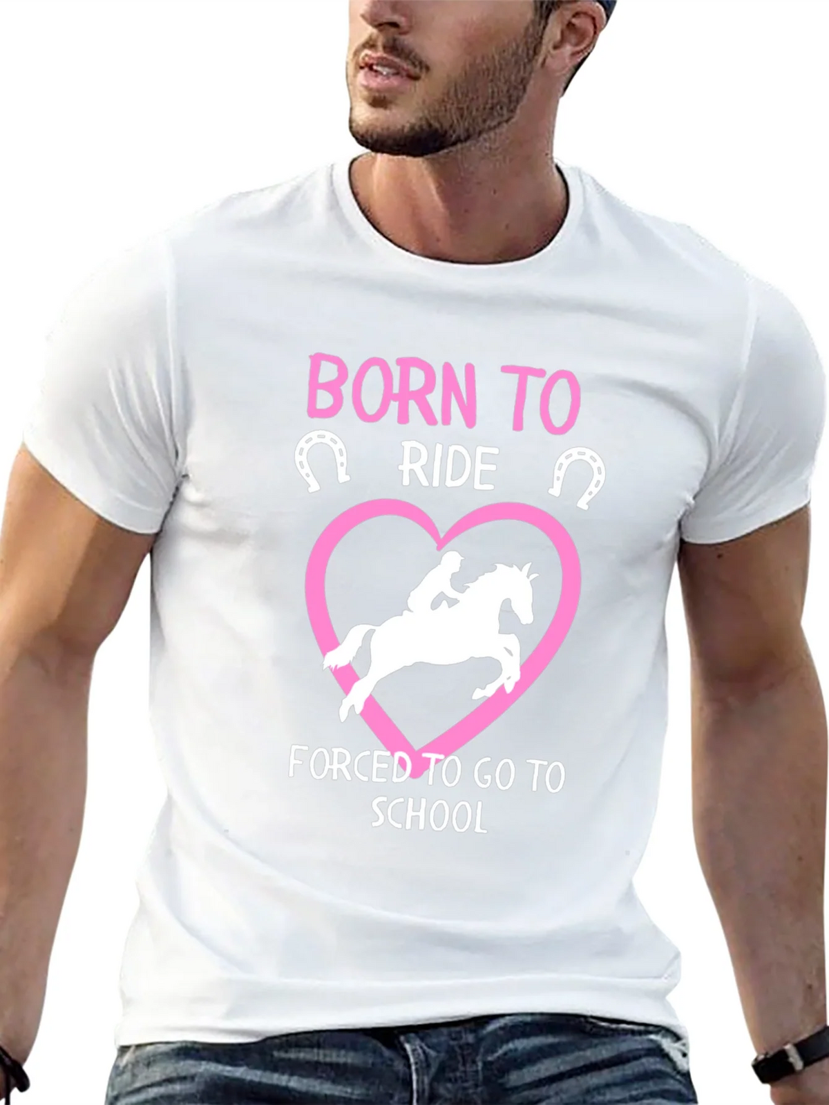 Born to Ride Horse Graphic T-Shirt product image 12