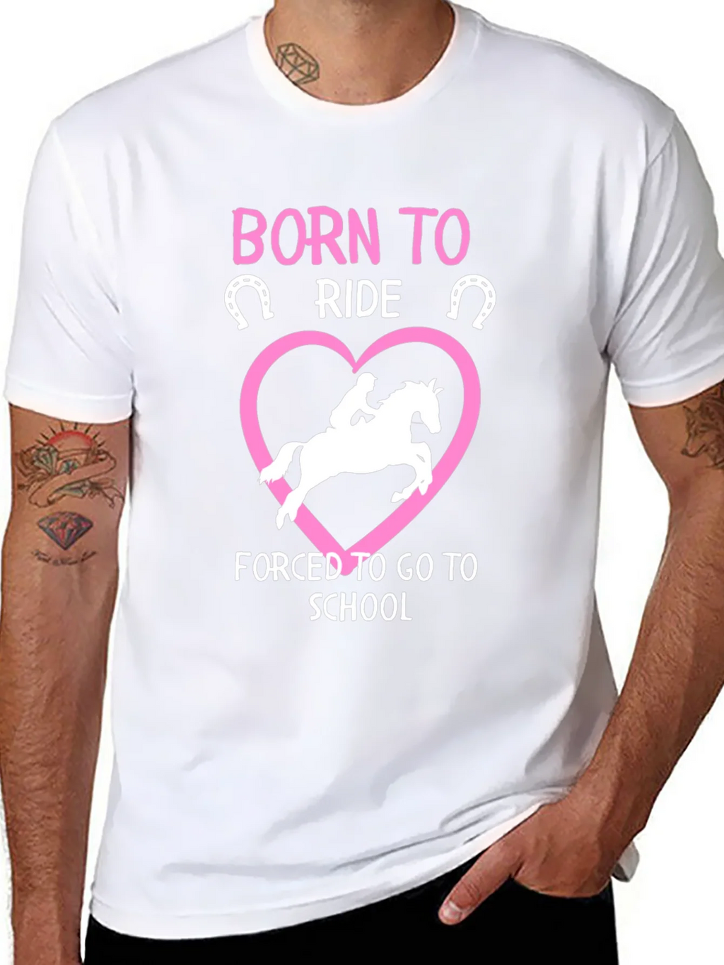 Born to Ride Horse Graphic T-Shirt product image 7