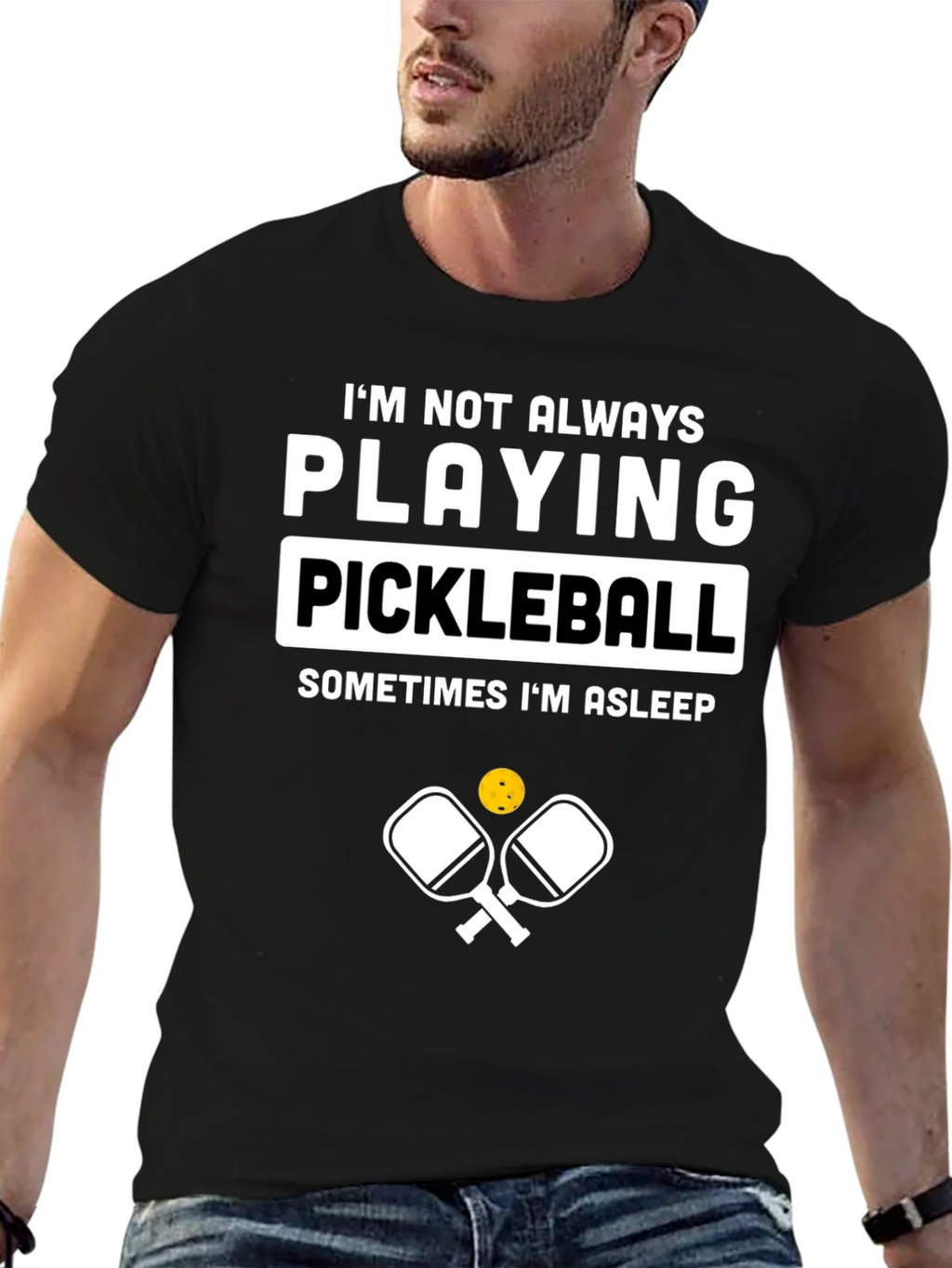 Funny Pickleball T-Shirt - Im Not Always Playing product image 6