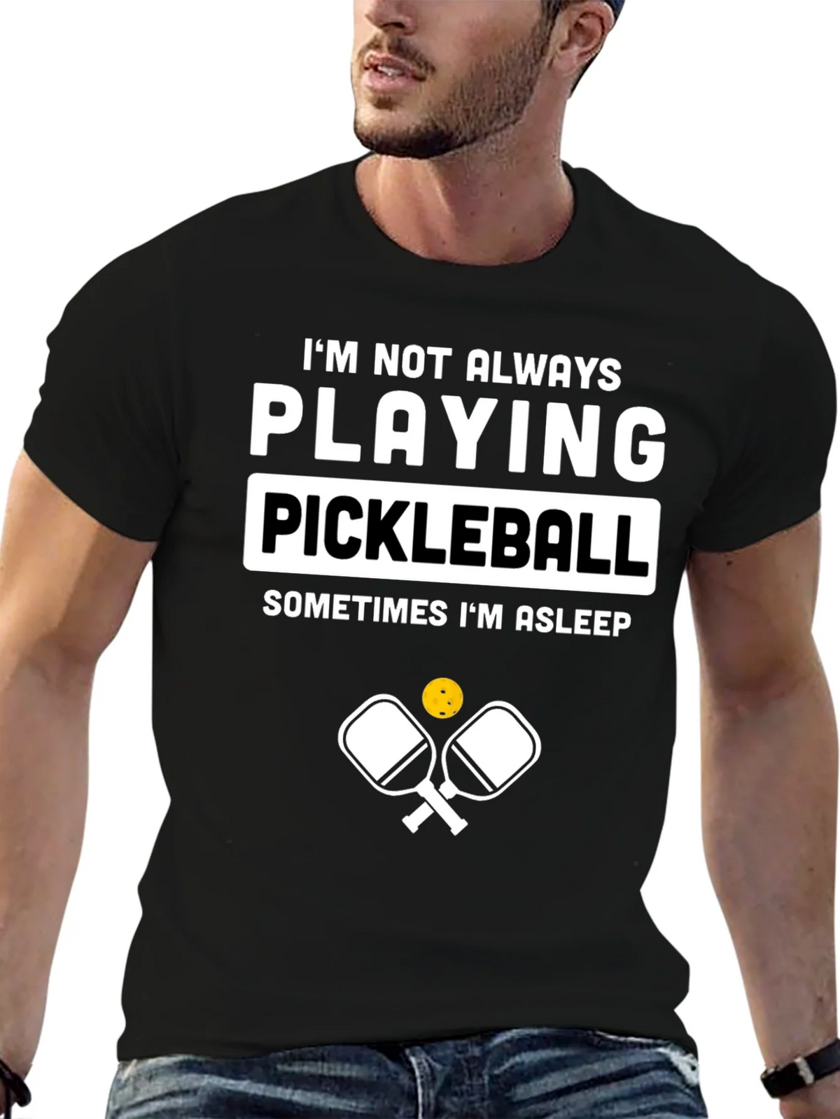 Funny Pickleball T-Shirt - Im Not Always Playing product image 6