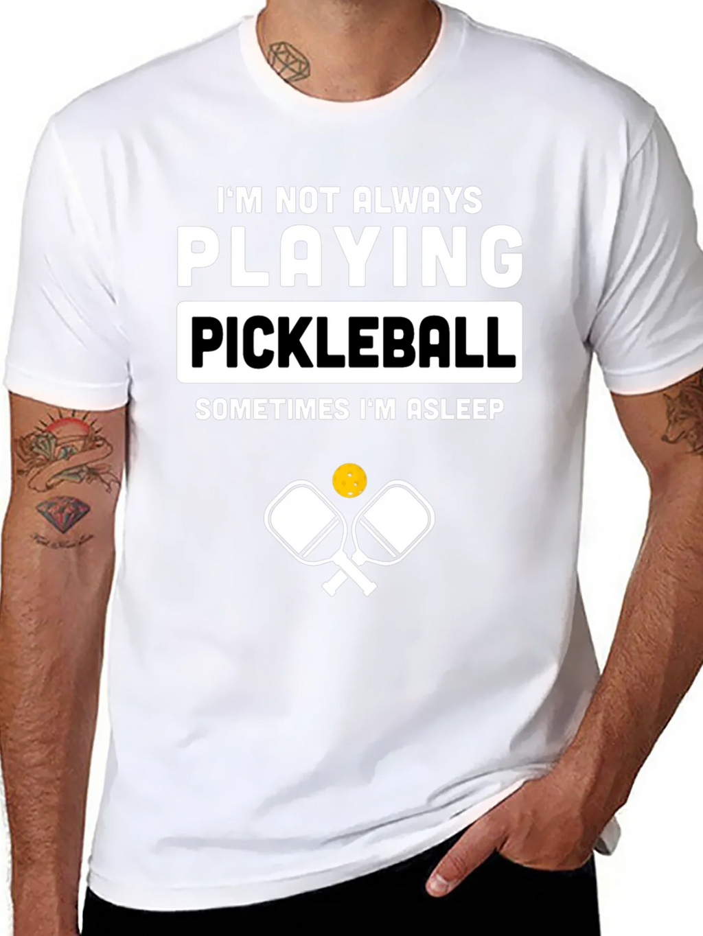 Funny Pickleball T-Shirt - Im Not Always Playing product image 7