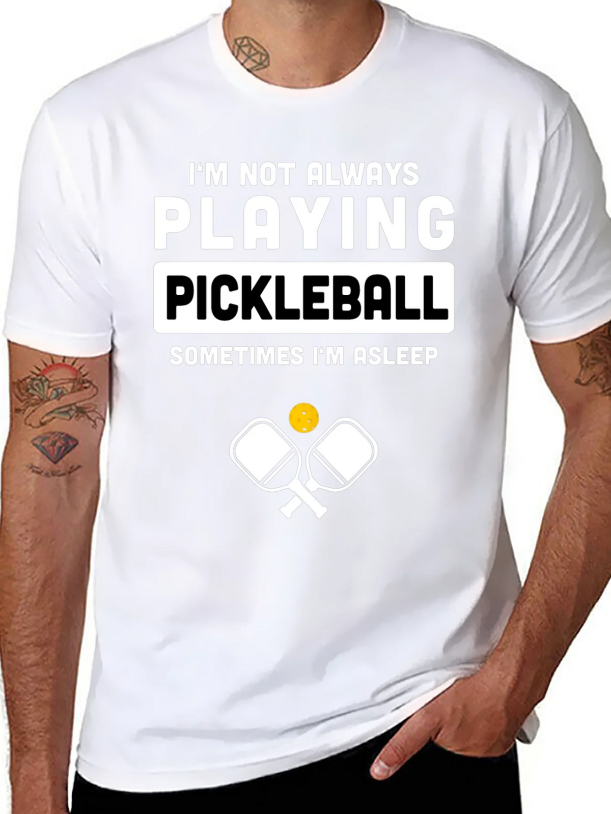 Funny Pickleball T-Shirt - Im Not Always Playing product image 7