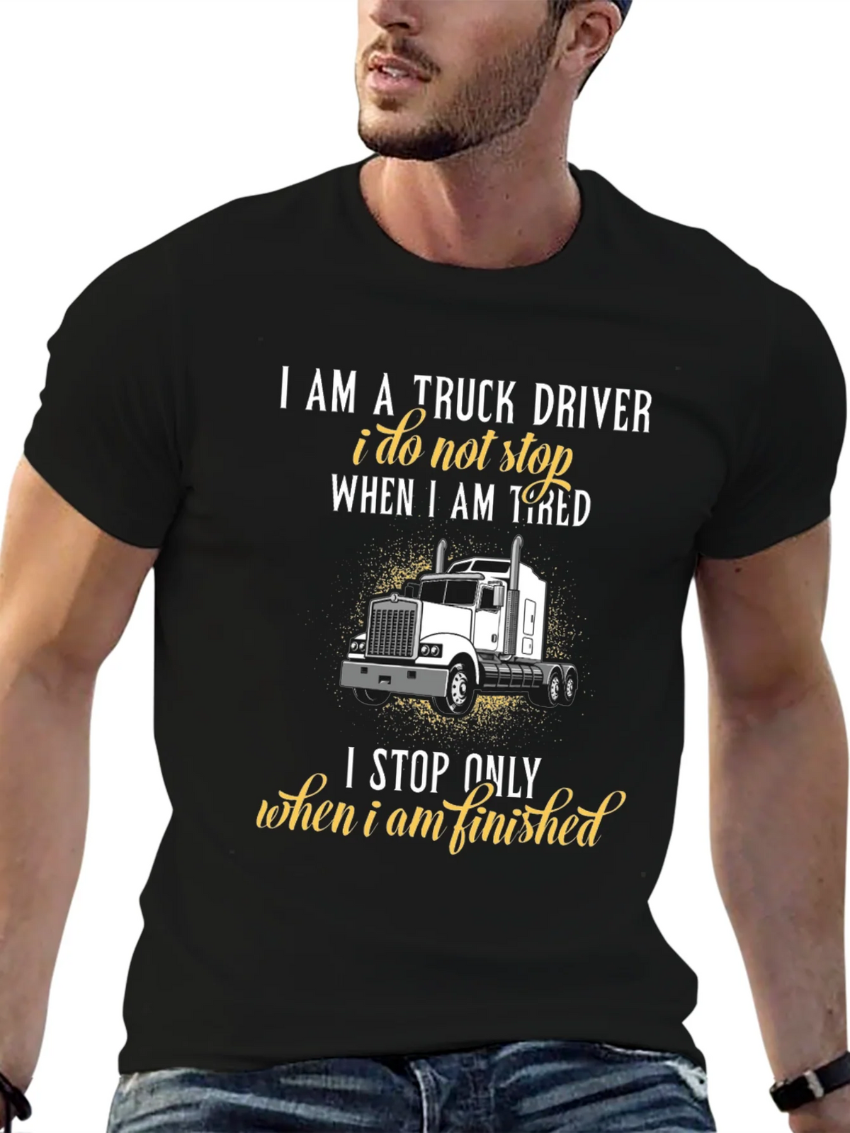 Truck Driver Graphic T-Shirt - Never Stop product image 6
