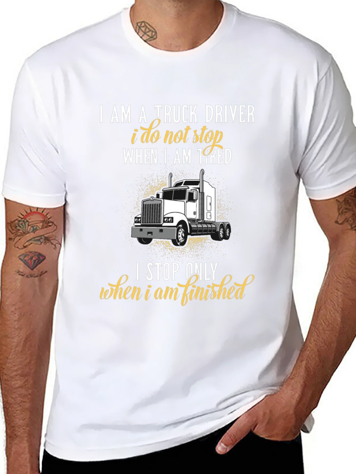 Truck Driver Graphic T-Shirt - Never Stop product image 7