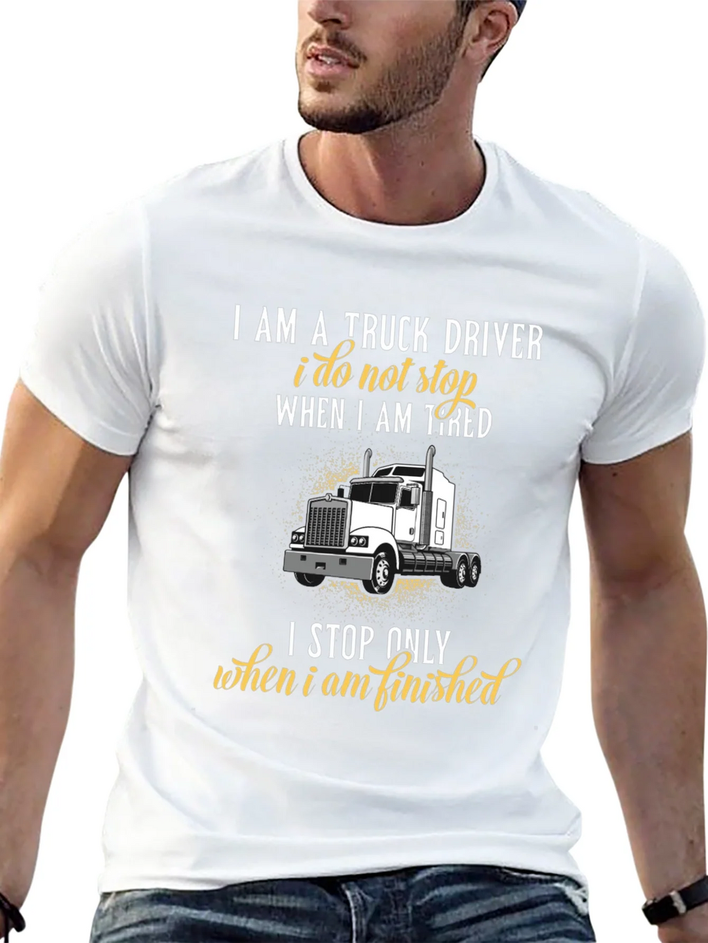 Truck Driver Graphic T-Shirt - Never Stop product image 12