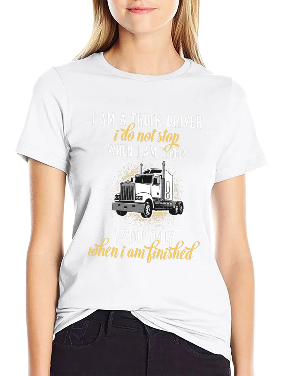 Truck Driver Graphic T-Shirt - Never Stop product image 8