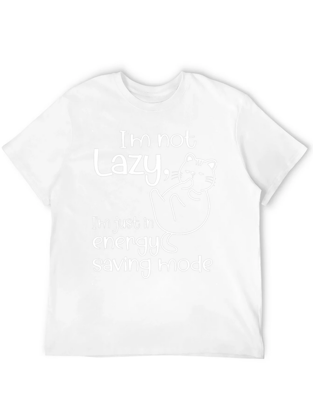 Lazy Cat Energy Saving Mode T-Shirt product image 11