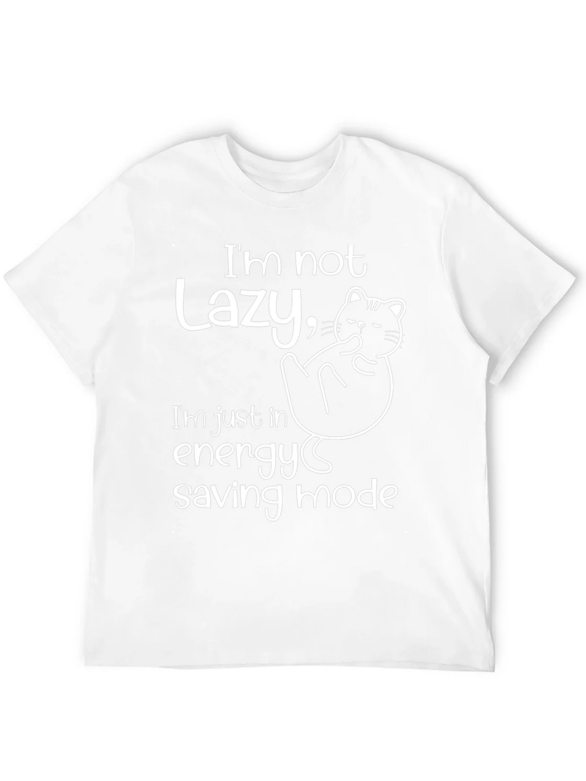 Lazy Cat Energy Saving Mode T-Shirt product image 11