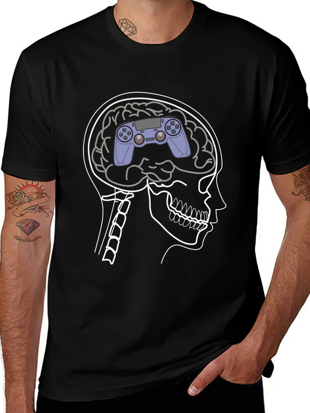 Gamer Brain T-Shirt - Controller Mind product image 1
