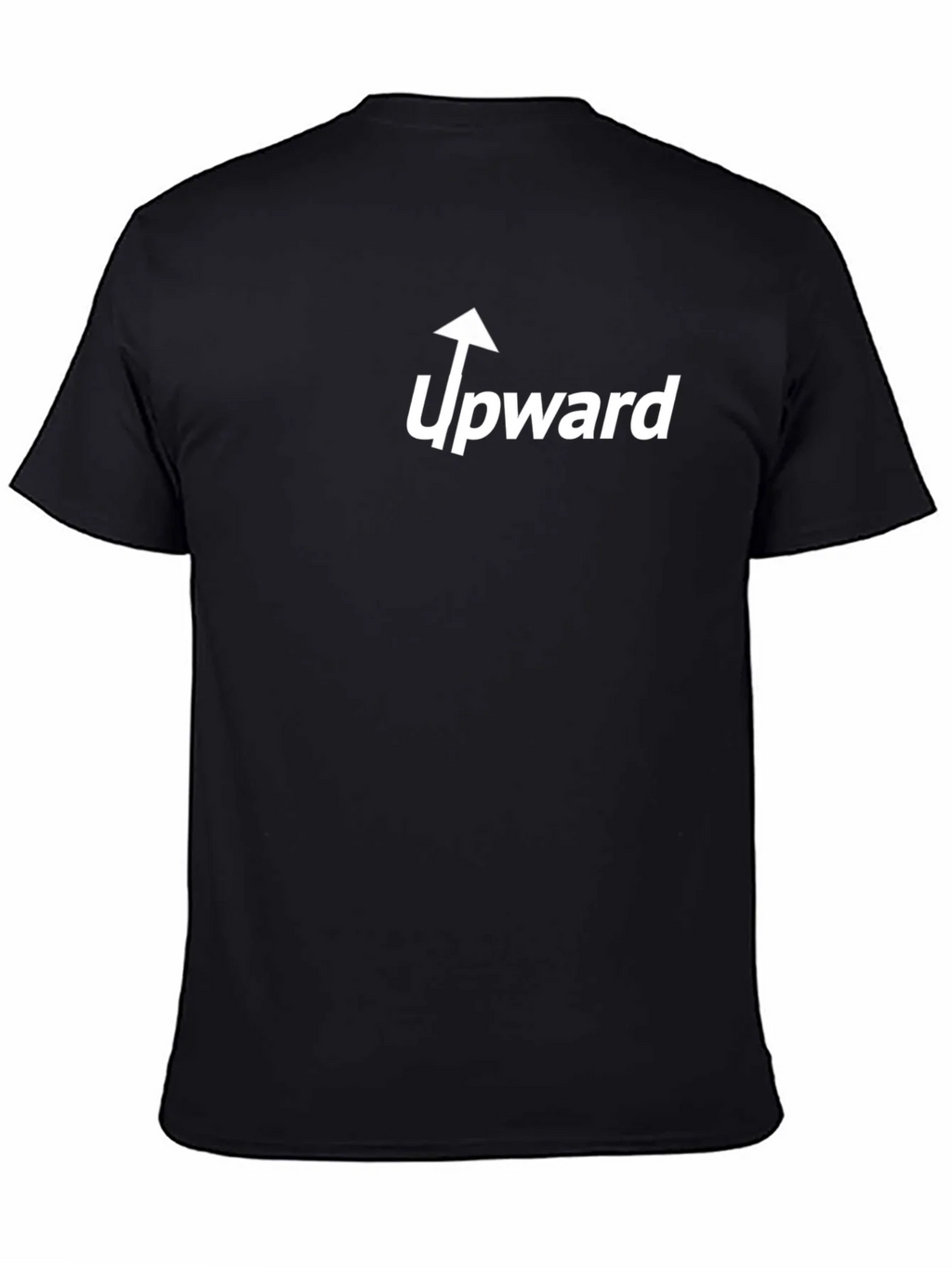 Upward Graphic Tee - Black Cotton Casual product image 4