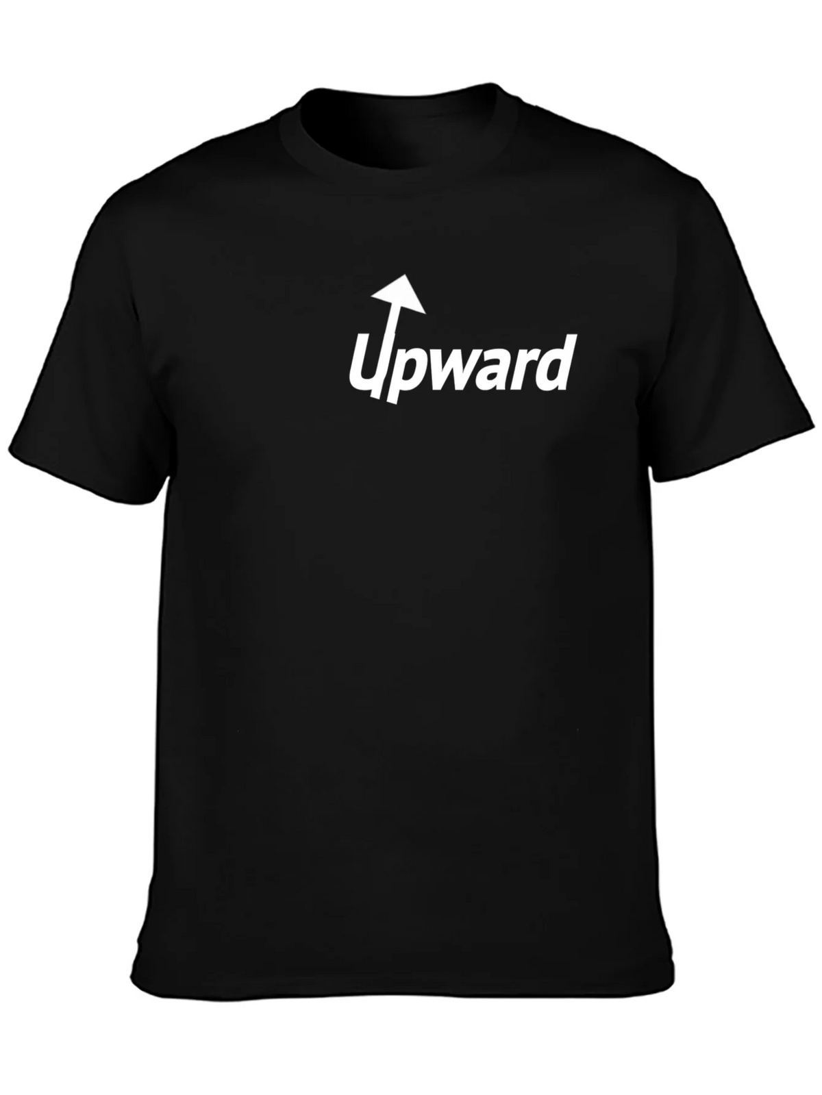 Upward Graphic Tee - Black Cotton Casual product image 3