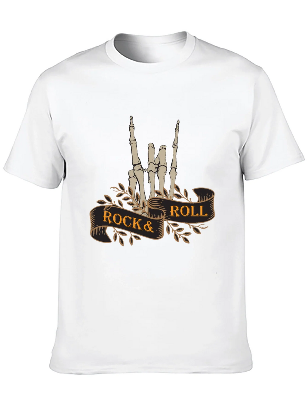 Rock & Roll Skeleton Hand T-Shirt - Black product image 9