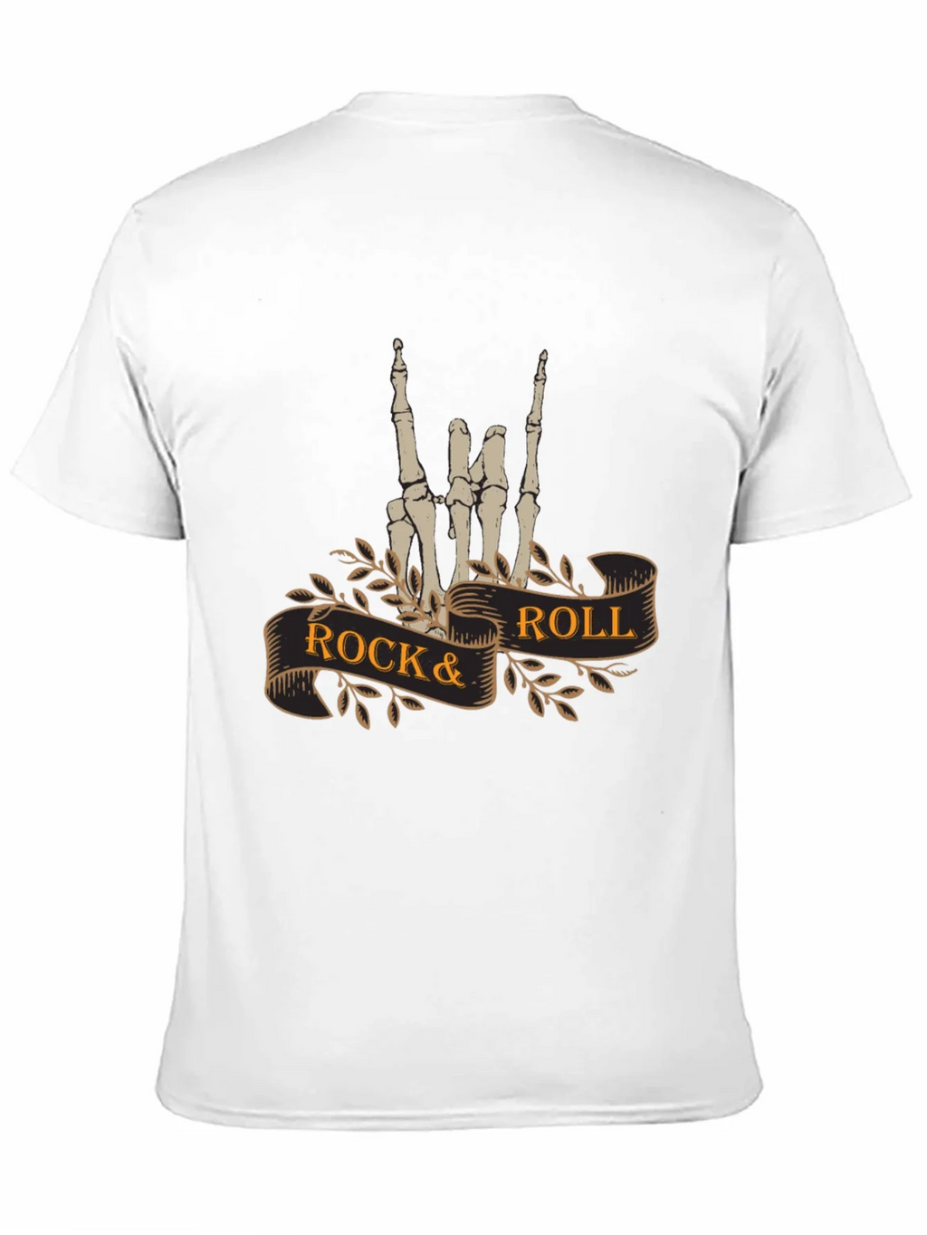 Rock & Roll Skeleton Hand T-Shirt - Black product image 10