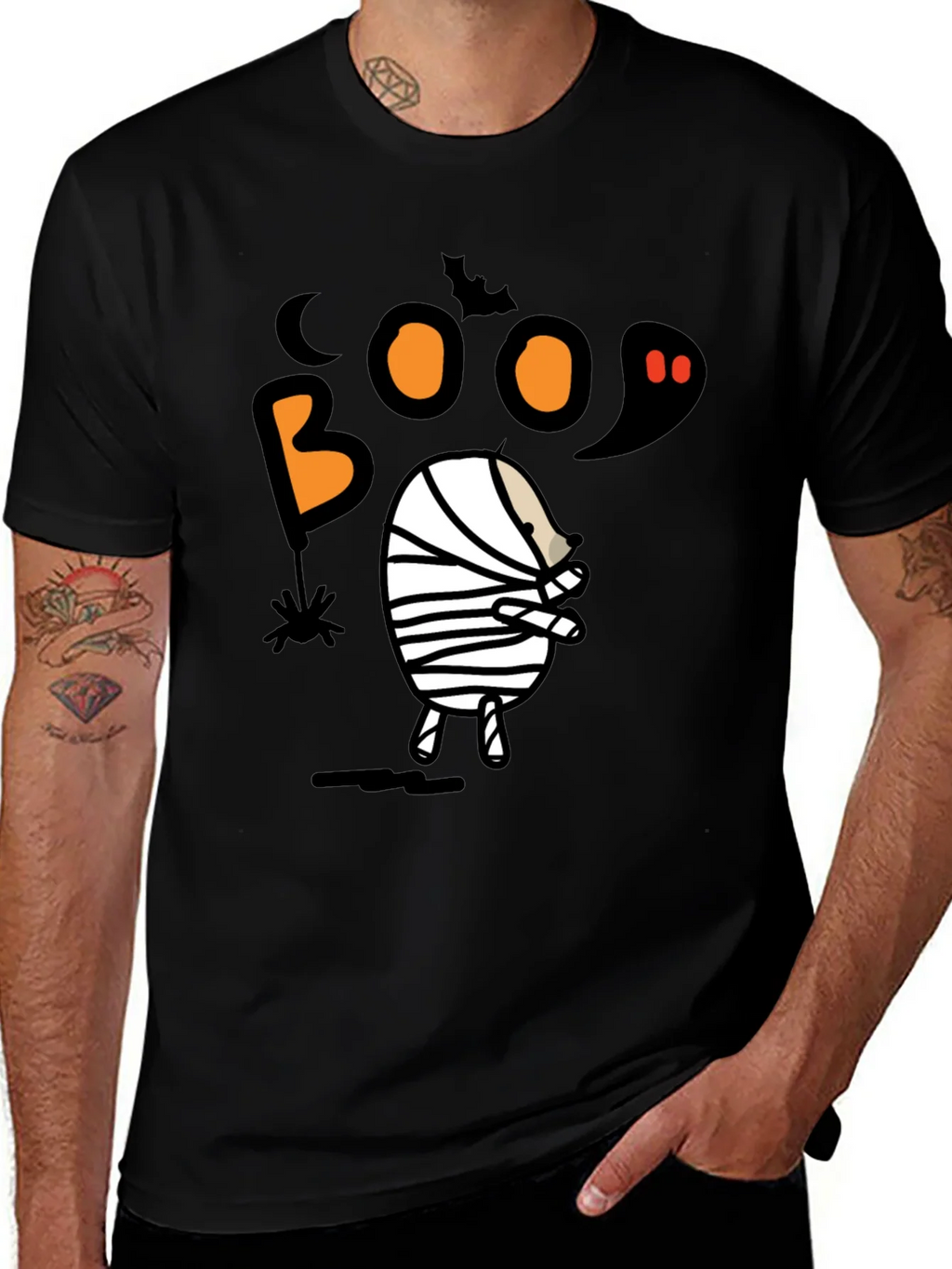 Boo Halloween Mummy Graphic T-Shirt product image 1