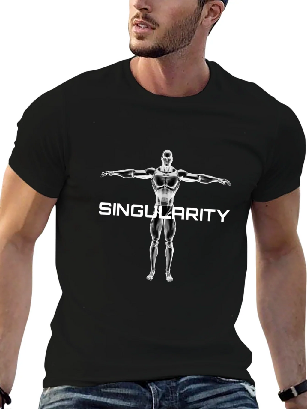 Singularity Graphic Black T-Shirt product image 6