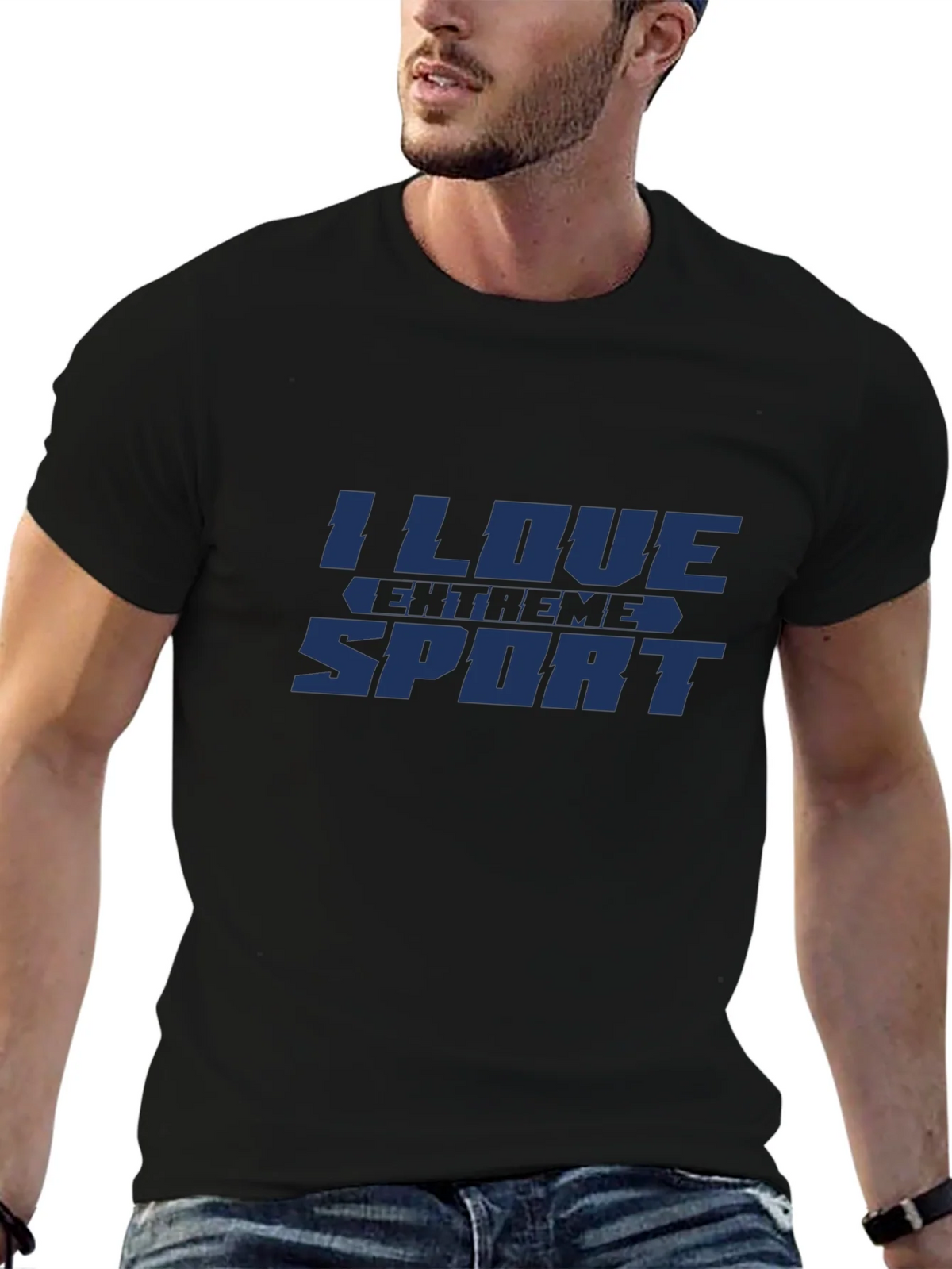 I Love Extreme Sport Graphic T-Shirt product image 6