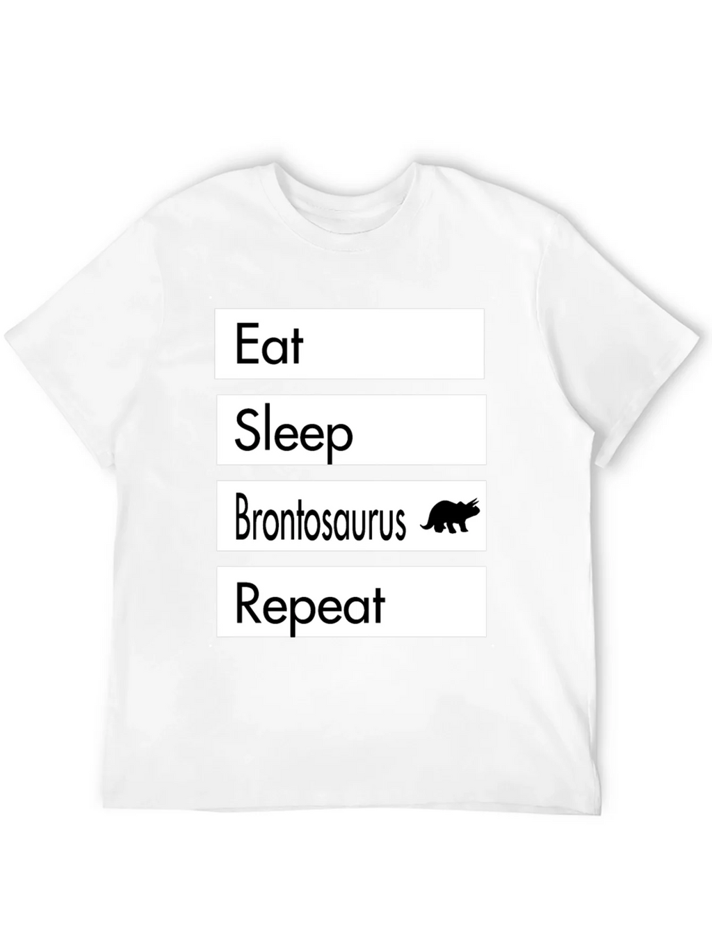 Eat Sleep Brontosaurus Repeat T-Shirt Funny Dino Tee product image 11