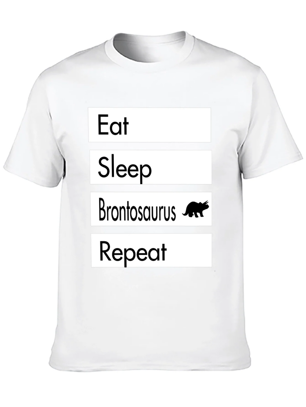 Eat Sleep Brontosaurus Repeat T-Shirt Funny Dino Tee product image 9