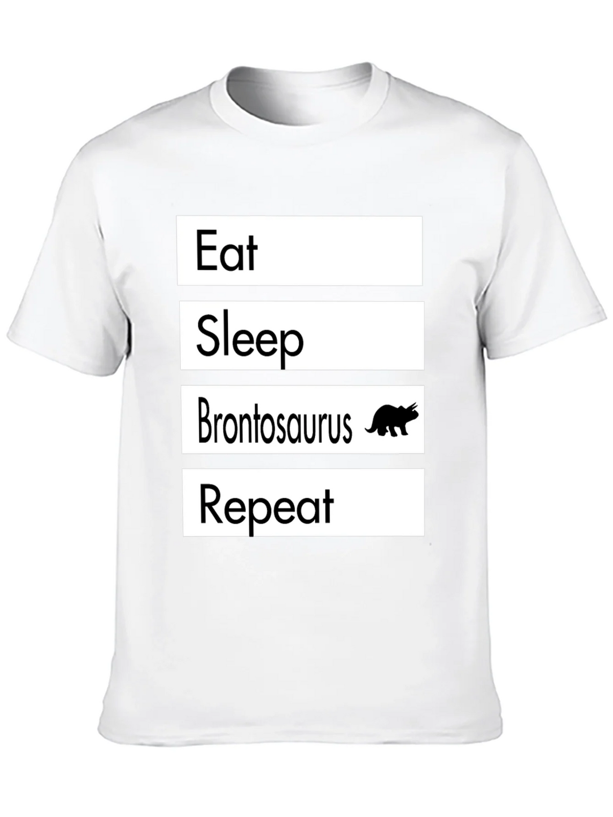Eat Sleep Brontosaurus Repeat T-Shirt Funny Dino Tee product image 9