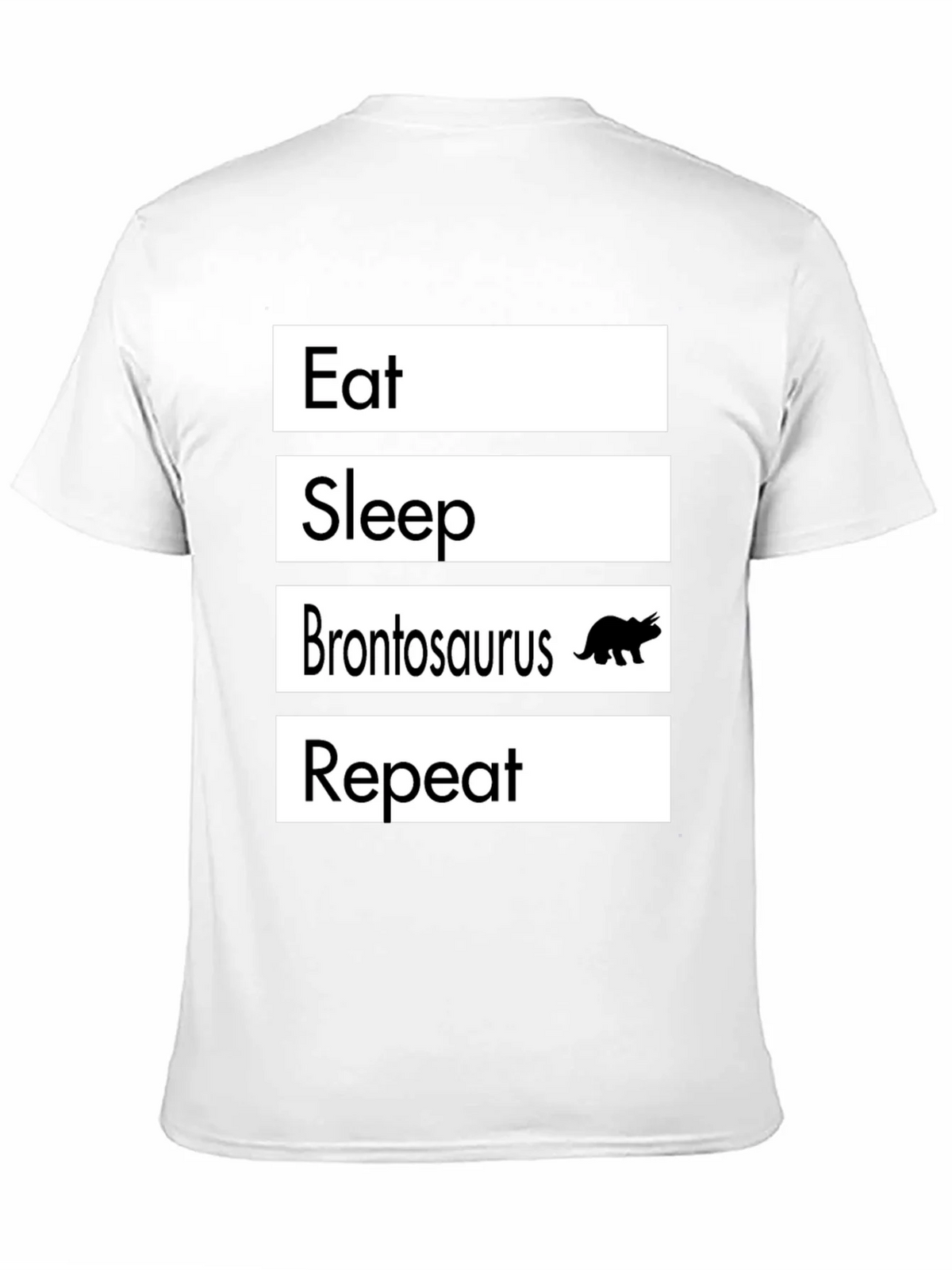 Eat Sleep Brontosaurus Repeat T-Shirt Funny Dino Tee product image 10