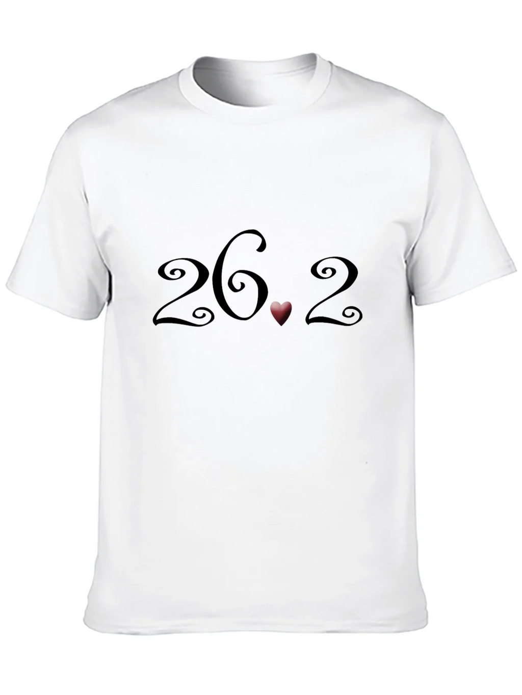 26.2 Marathon Heart T-Shirt - Black Short Sleeve product image 9