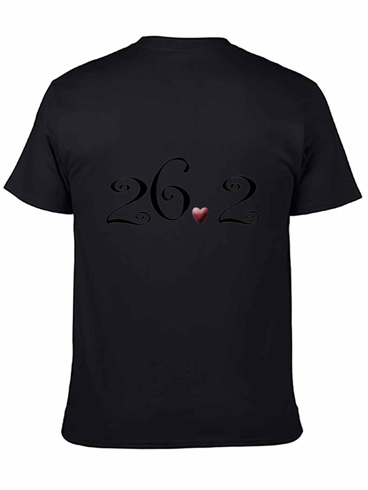 26.2 Marathon Heart T-Shirt - Black Short Sleeve product image 4