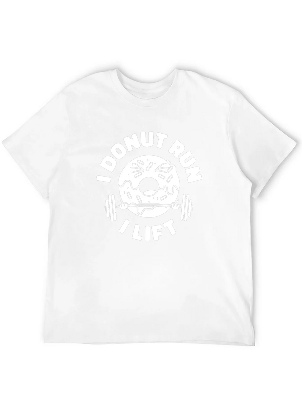 I Donut Run I Lift Black T-Shirt Gym Workout Humor Tee product image 11
