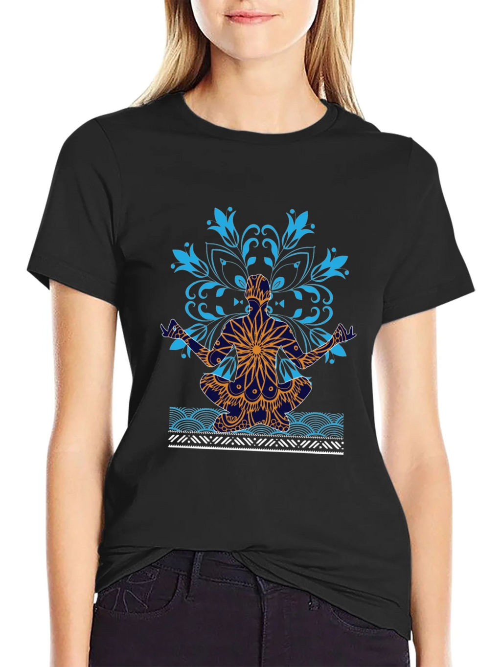 Yoga Mandala Graphic Tee - Meditative Style product image 2