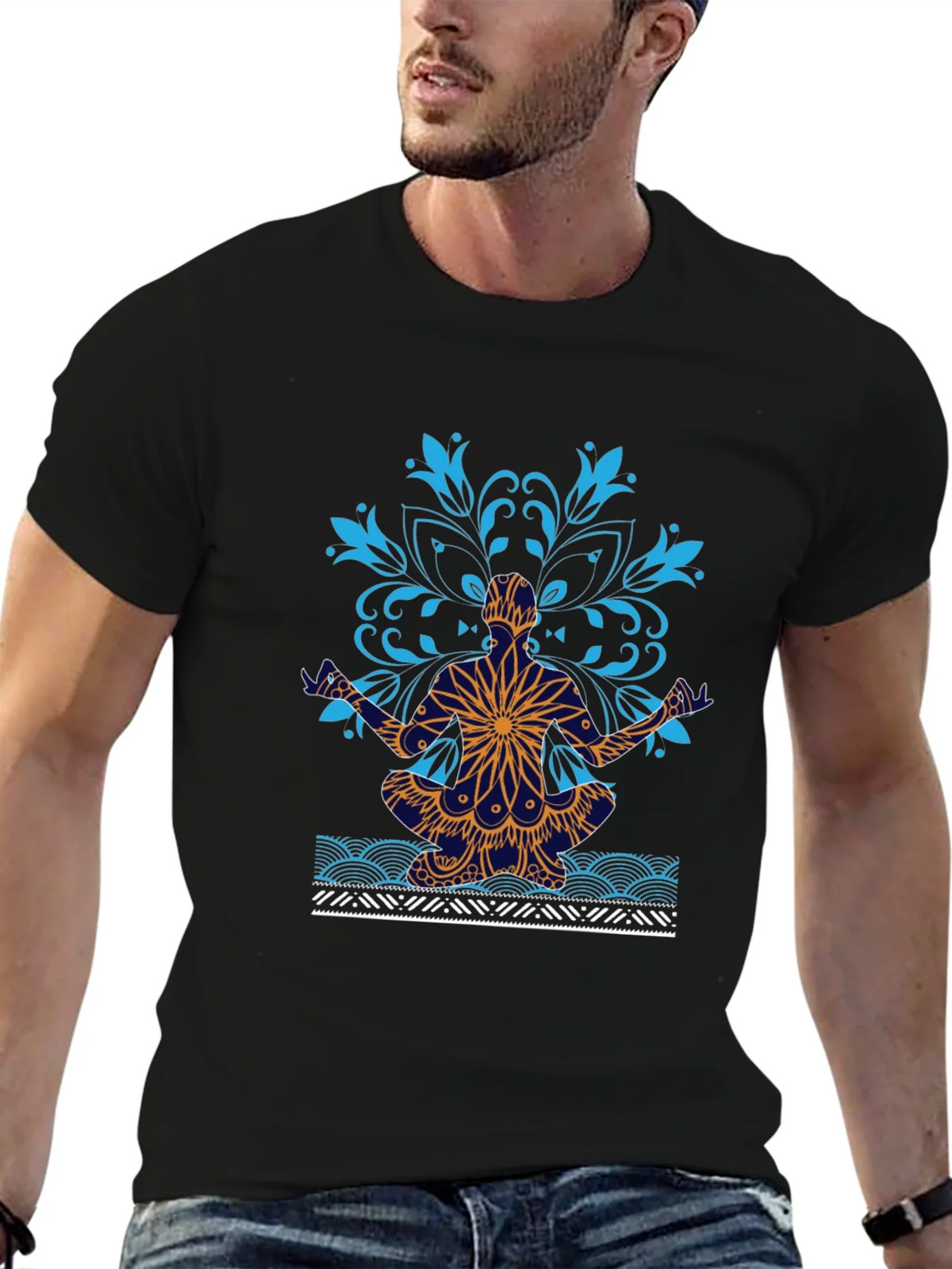 Yoga Mandala Graphic Tee - Meditative Style product image 6