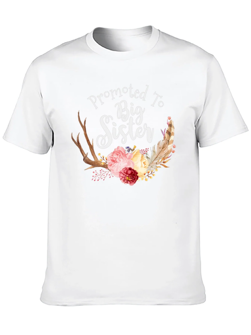 Promoted To Big Sister Floral T-Shirt product image 9