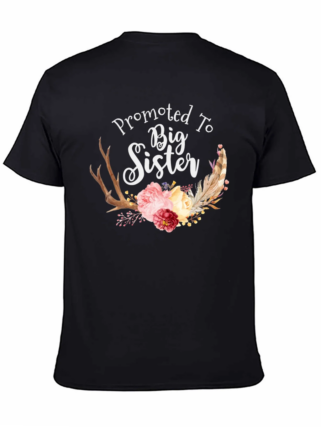 Promoted To Big Sister Floral T-Shirt product image 4
