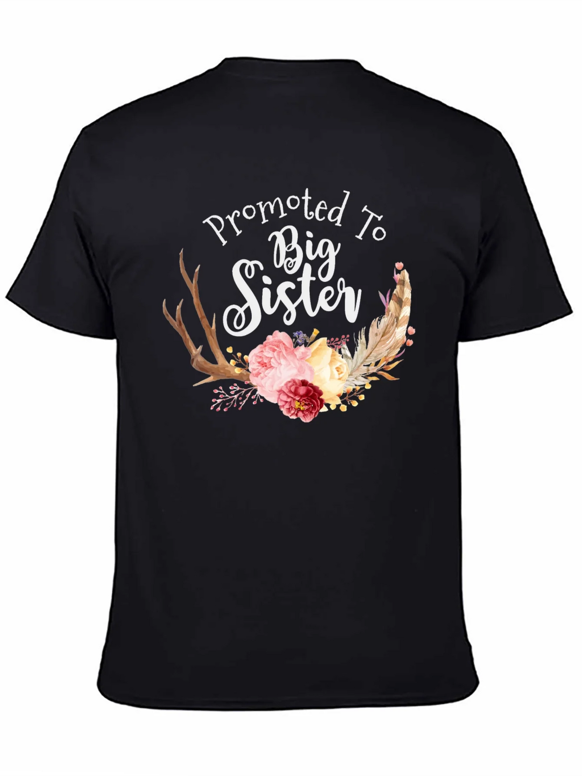 Promoted To Big Sister Floral T-Shirt product image 4