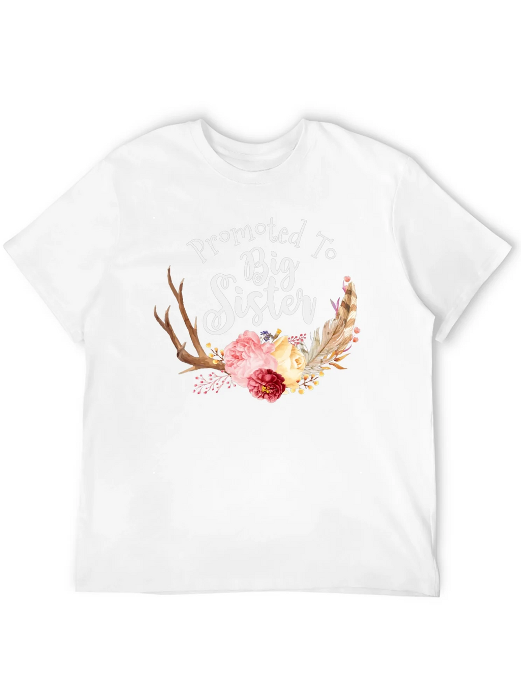 Promoted To Big Sister Floral T-Shirt product image 11
