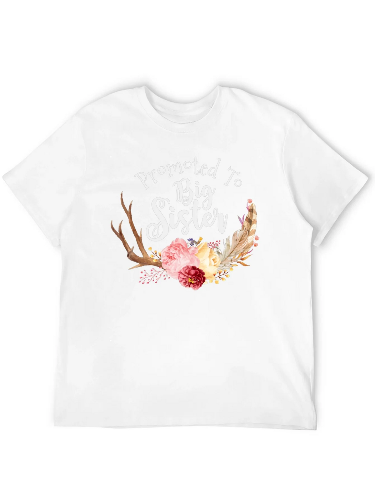 Promoted To Big Sister Floral T-Shirt product image 11