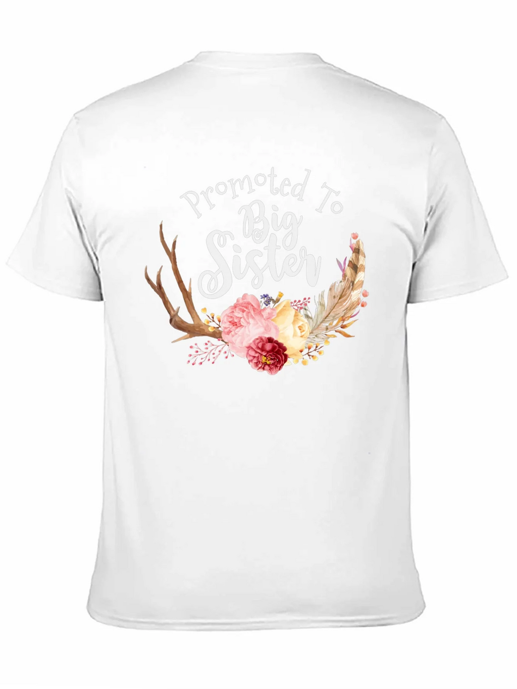 Promoted To Big Sister Floral T-Shirt product image 10