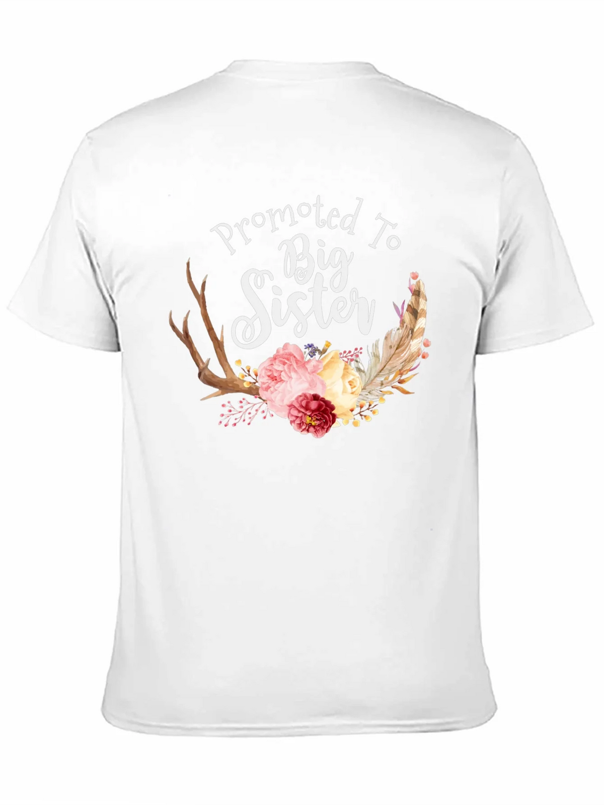 Promoted To Big Sister Floral T-Shirt product image 10