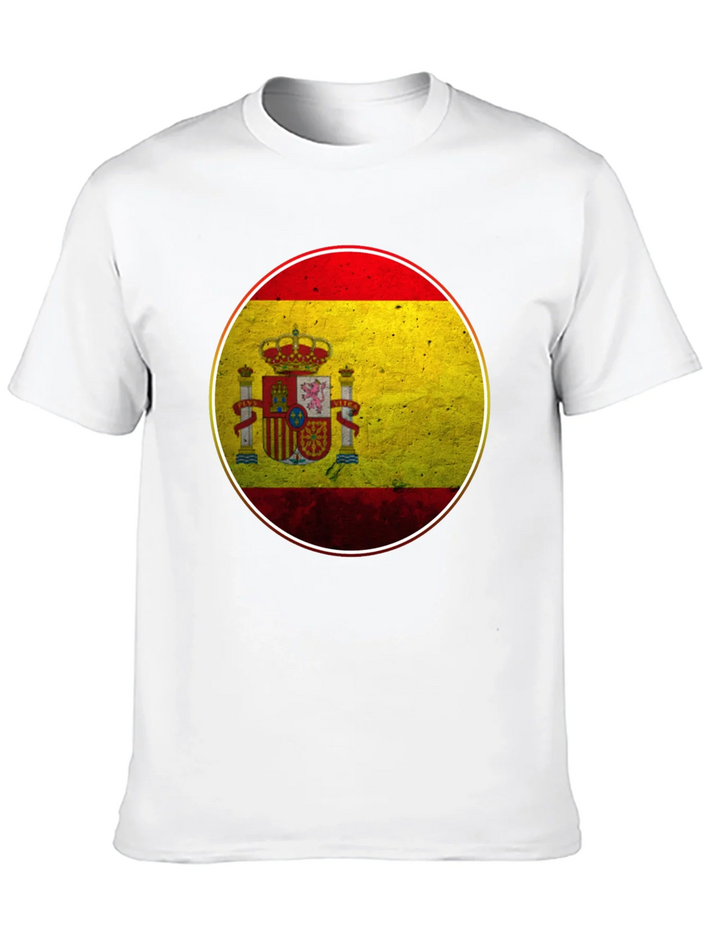 Spain Flag Graphic T-Shirt - Black Cotton Tee product image 9