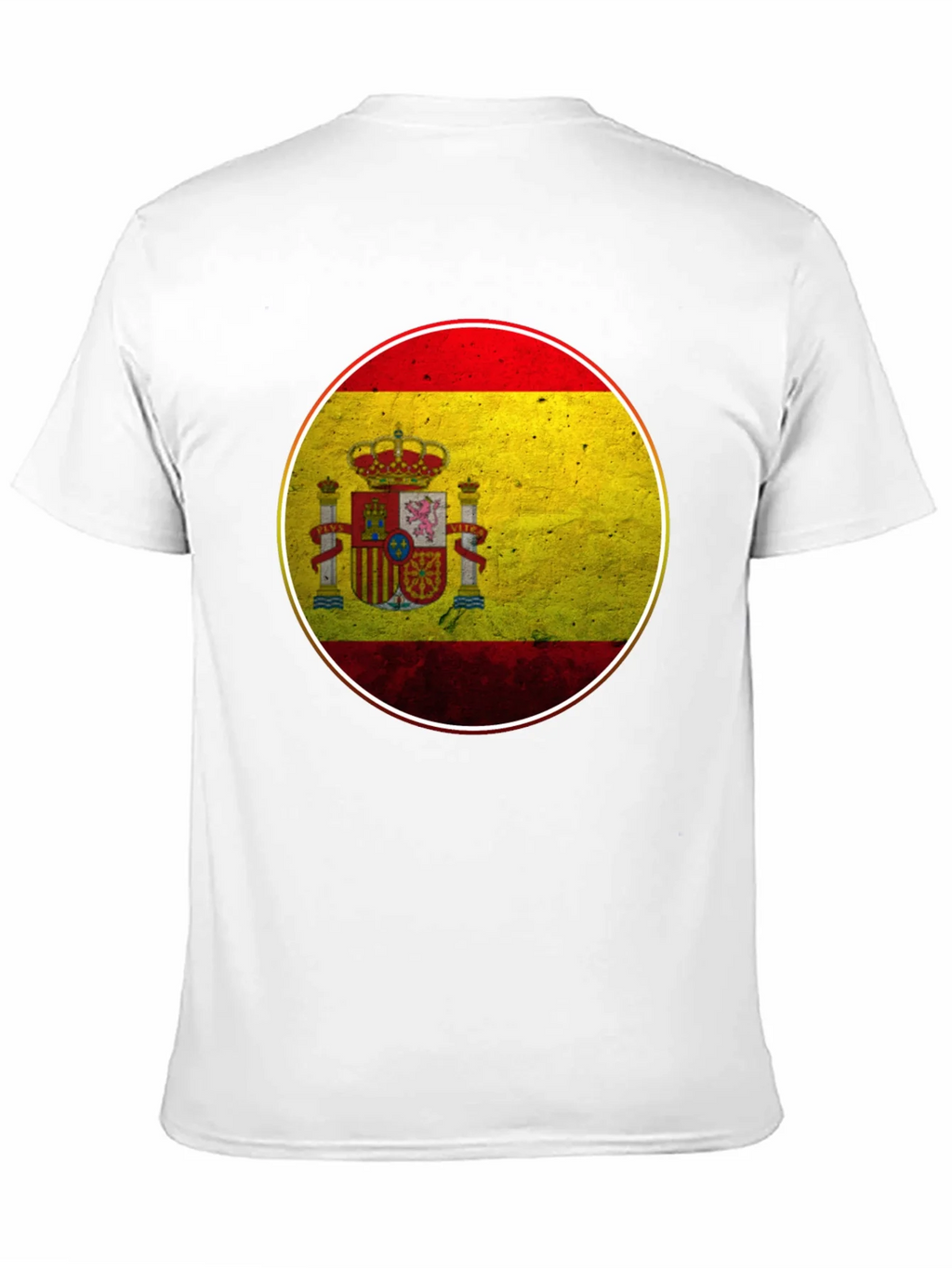 Spain Flag Graphic T-Shirt - Black Cotton Tee product image 10
