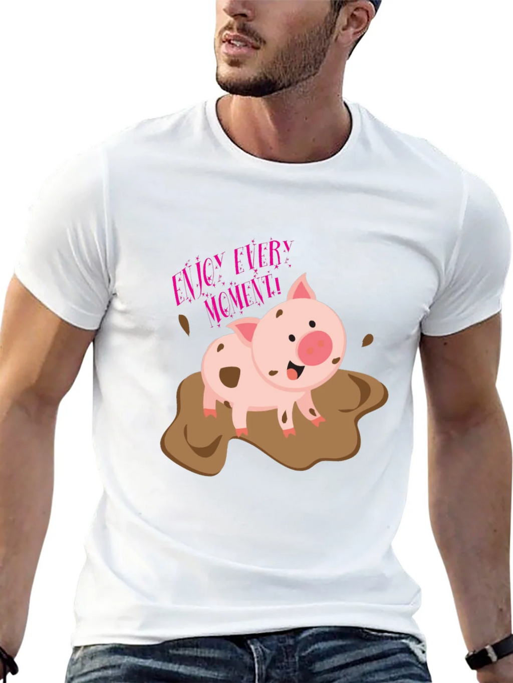 Enjoy Every Moment Pig T-Shirt product image 4