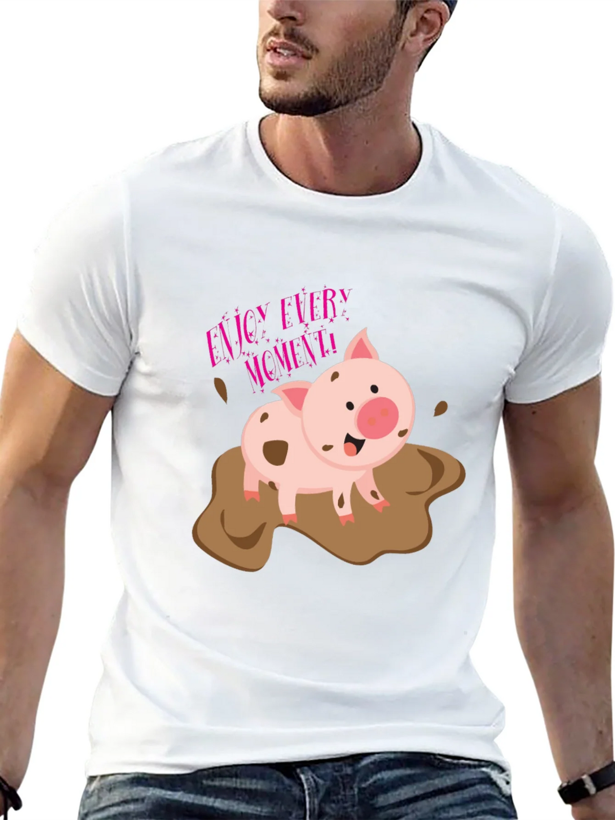 Enjoy Every Moment Pig T-Shirt product image 4