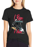I Run Therefore I Am Graphic Tee product image 1