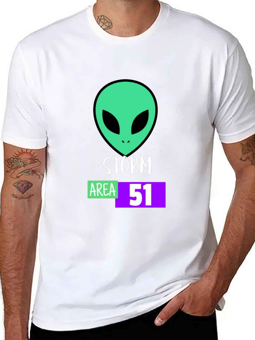 Storm Area 51 Alien Graphic T-Shirt product image 7