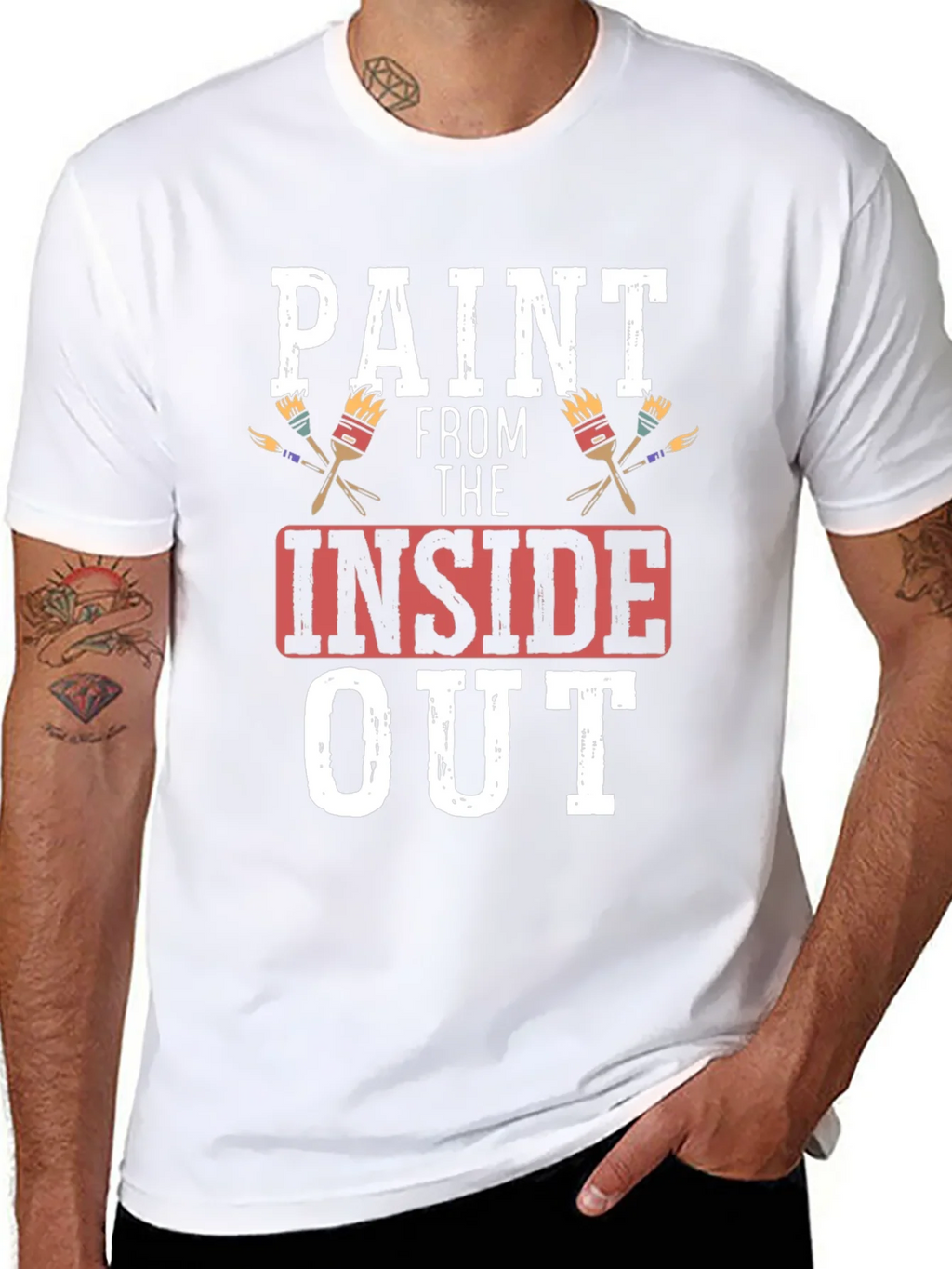 Paint From The Inside Out T-Shirt - Artistic Expression product image 7