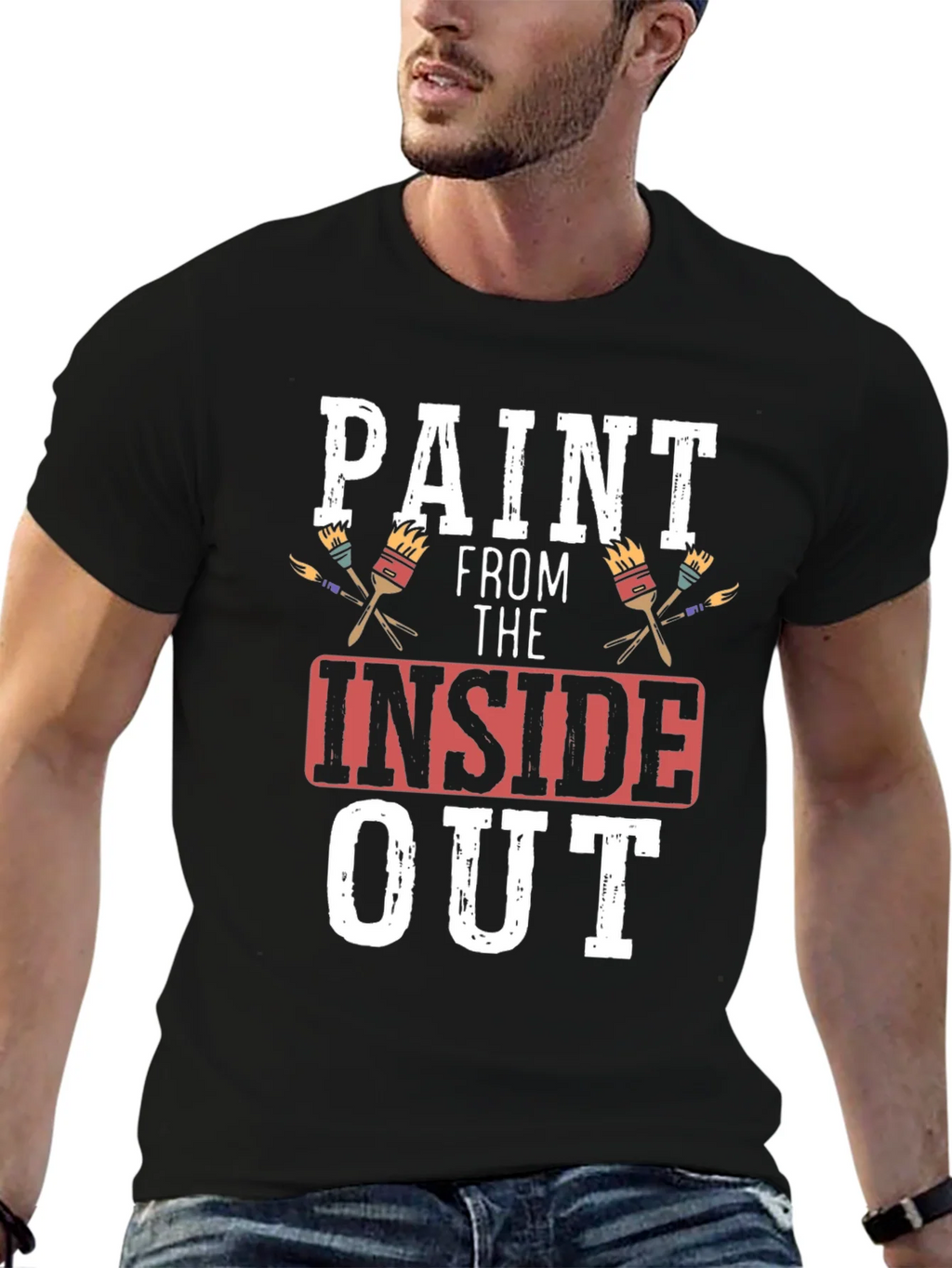 Paint From The Inside Out T-Shirt - Artistic Expression product image 6