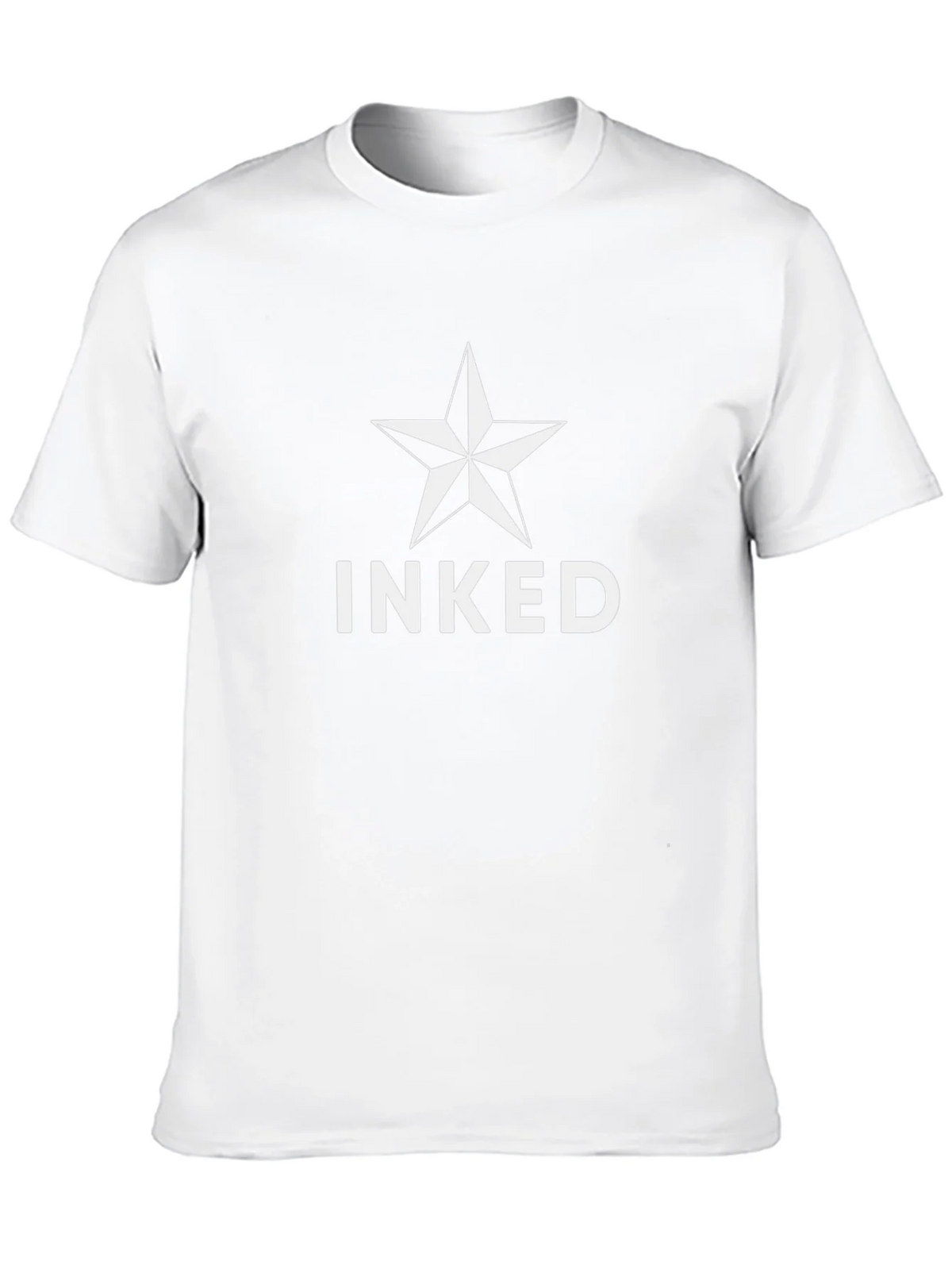 Inked Star Graphic T-Shirt - Black Crew Neck Tee product image 9
