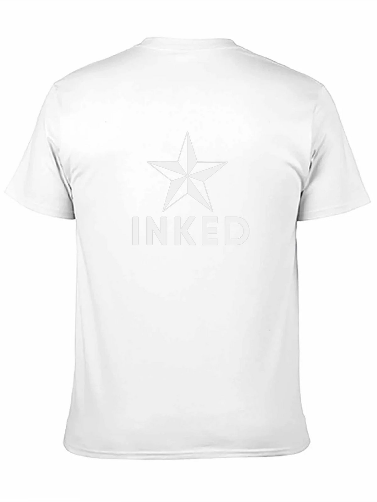 Inked Star Graphic T-Shirt - Black Crew Neck Tee product image 10